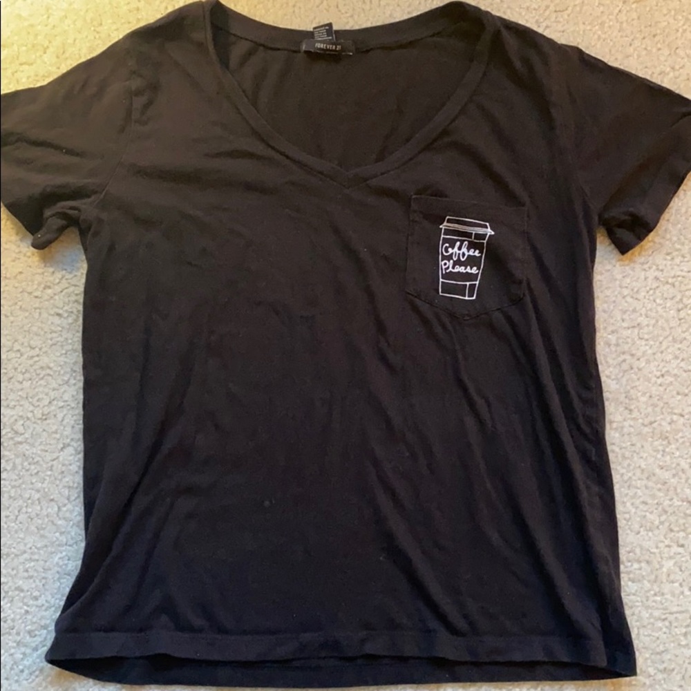 coffee please graphic t